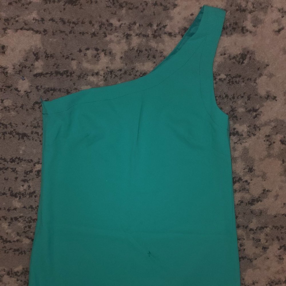 Trina Turk Lunara Asymmetrical Hem Dress || sz2 - Picture 7 of 12